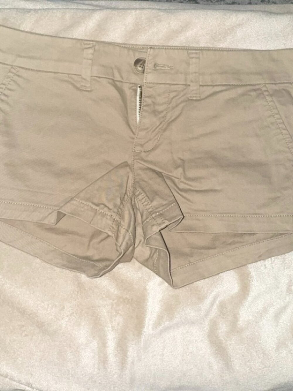 American Eagle Khaki Shorty shorts